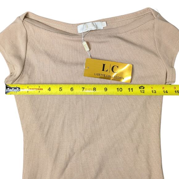New with Tags Boat-Neck Fitted Top | Women's XL - Picture 6 of 7